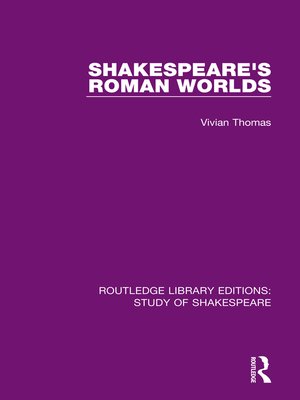 cover image of Shakespeare's Roman Worlds